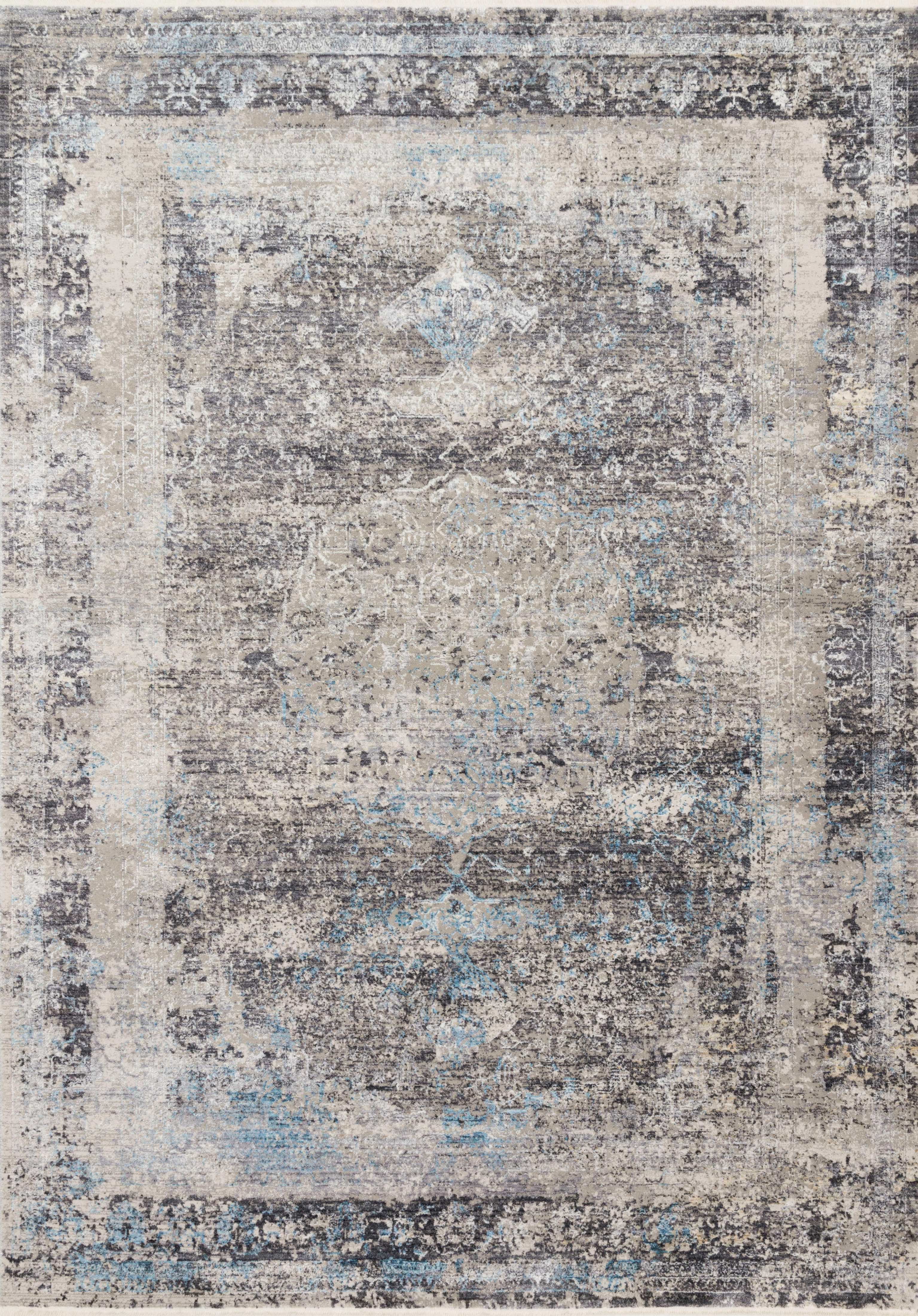 Loloi Franca FRN-03 Charcoal / Sky Area Rug
