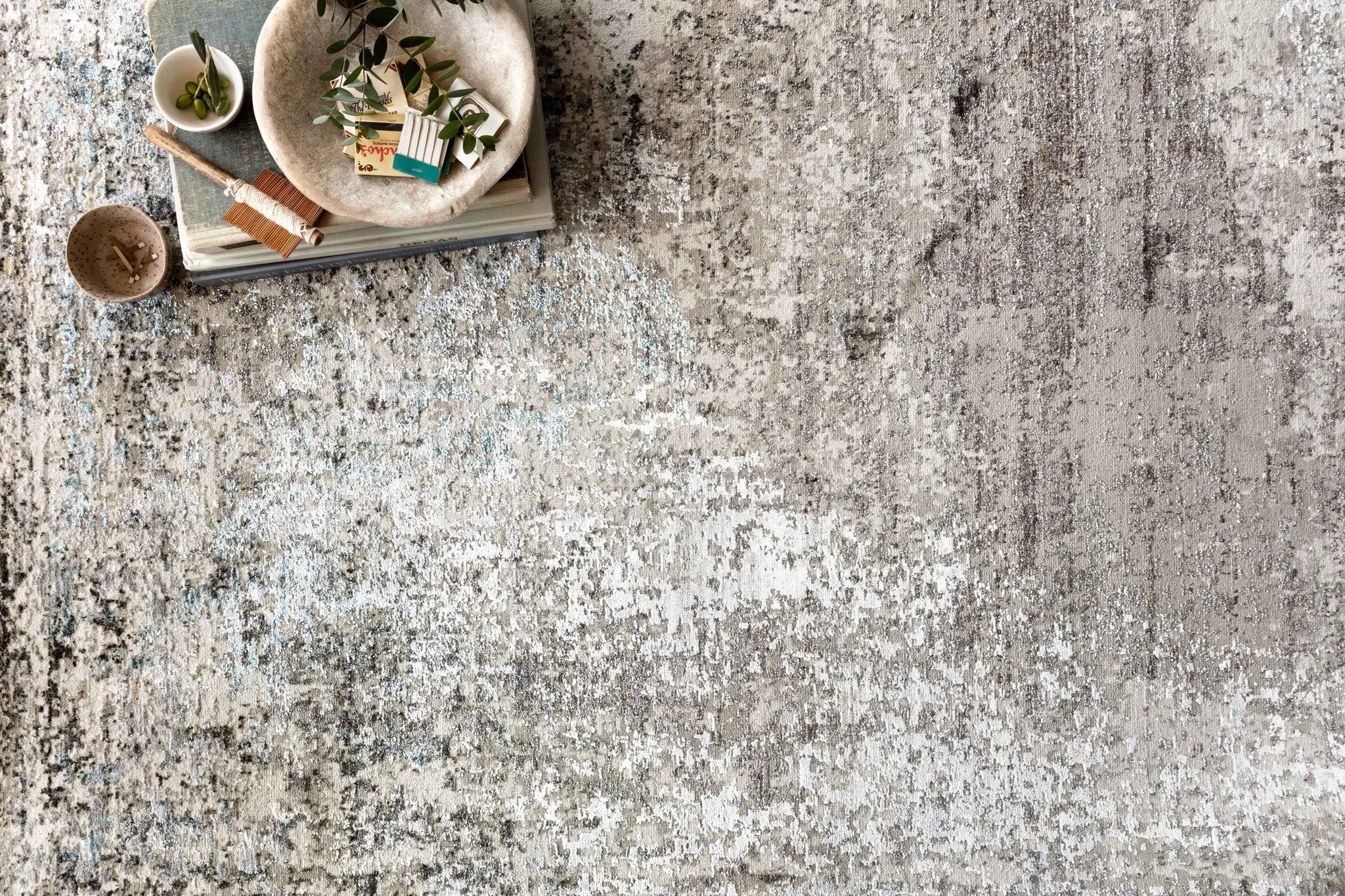 Franca FRN-04 Slate / Sky Area Rug by Loloi