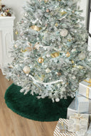 Momeni FTS-1 Green Round Furry Tree Skirt