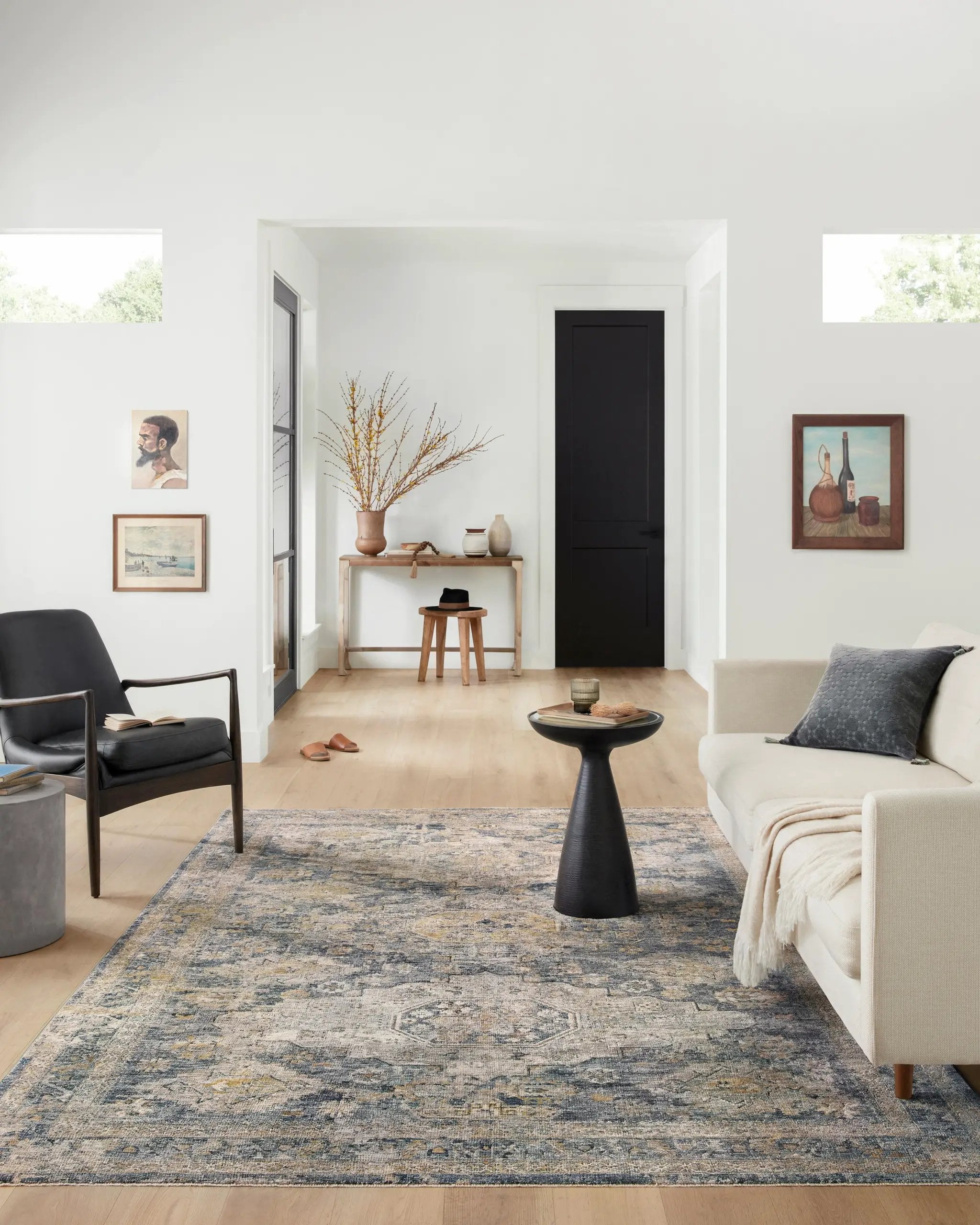 Gaia GAA-02 Denim / Taupe Area Rug by Loloi