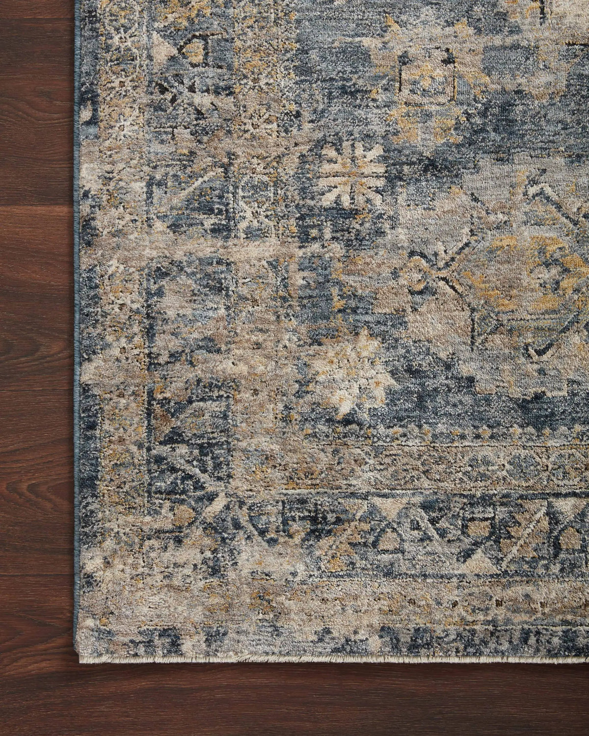 Gaia GAA-02 Denim / Taupe Area Rug by Loloi