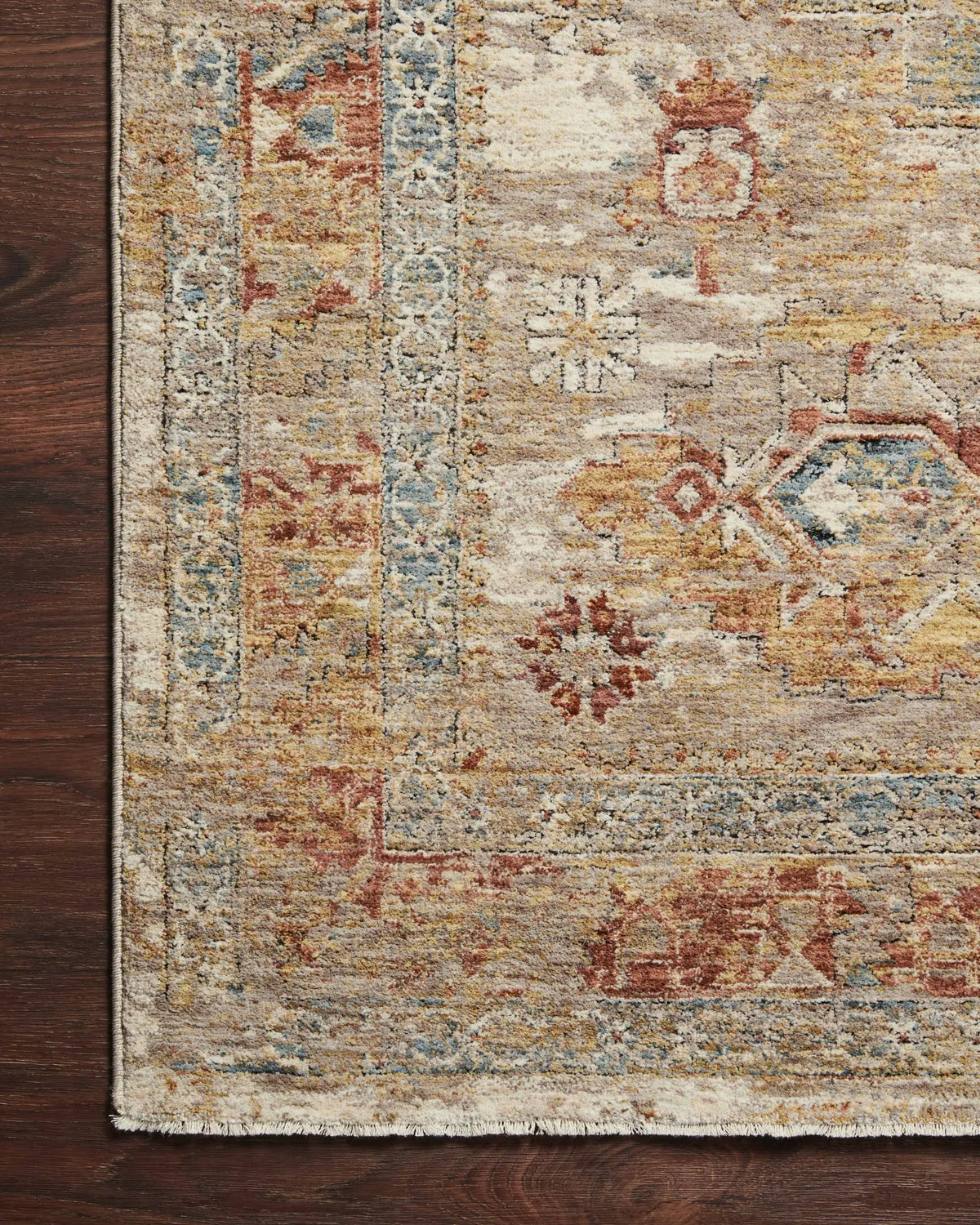 Gaia GAA-02 Gold / Taupe Area Rug by Loloi