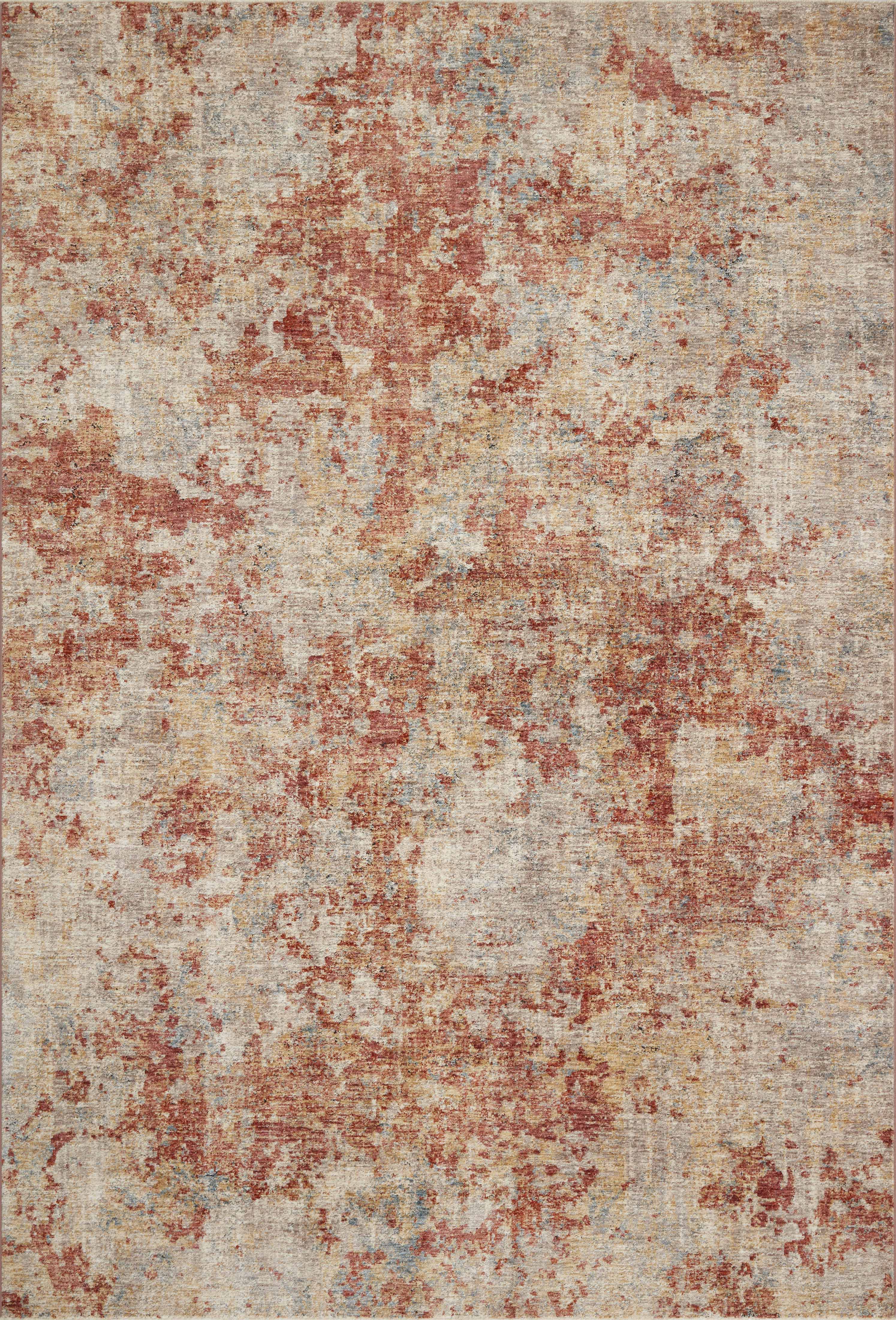 Loloi Gaia GAA-03 Taupe / Brick Area Rug