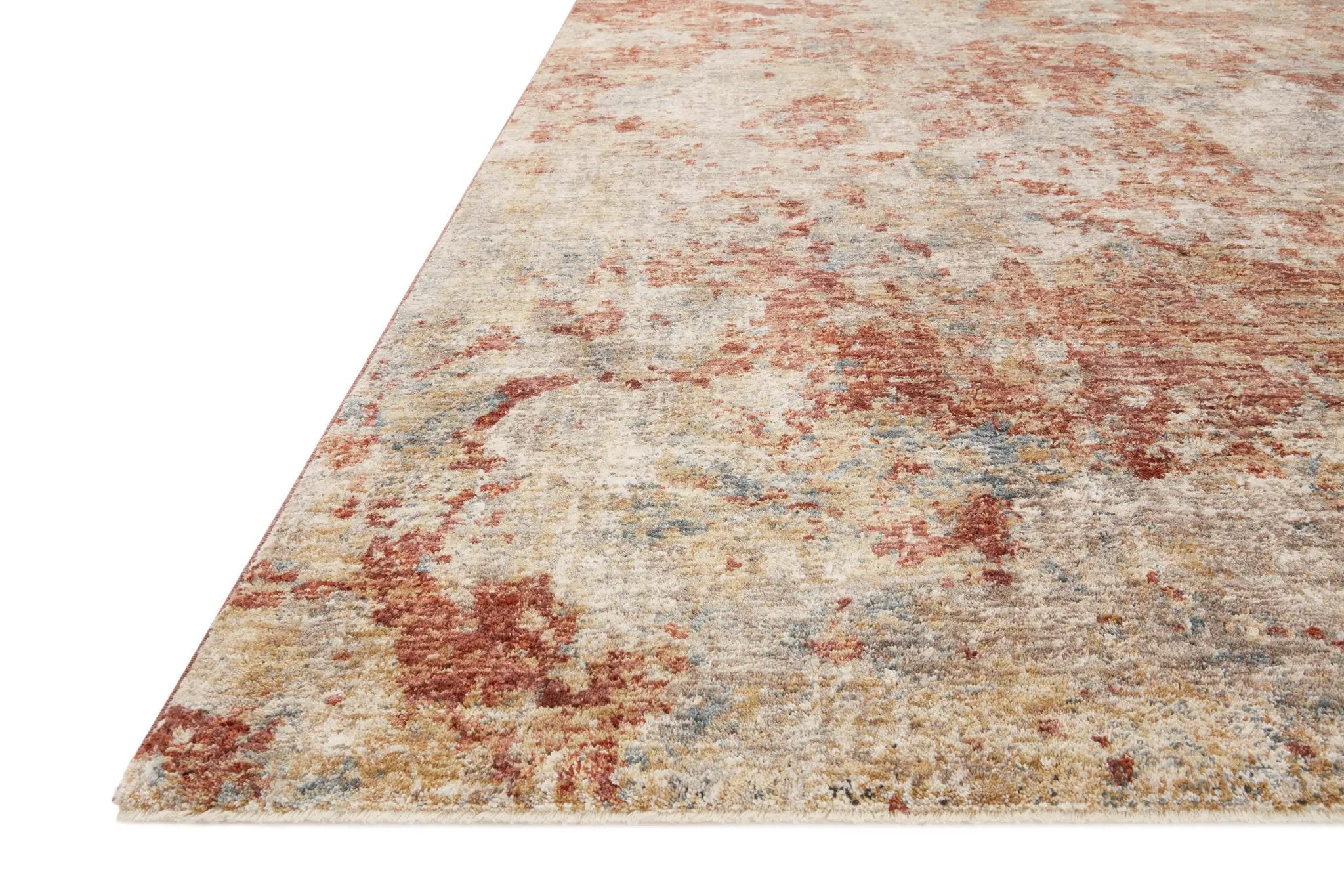 Gaia GAA-03 Taupe / Brick Area Rug by Loloi