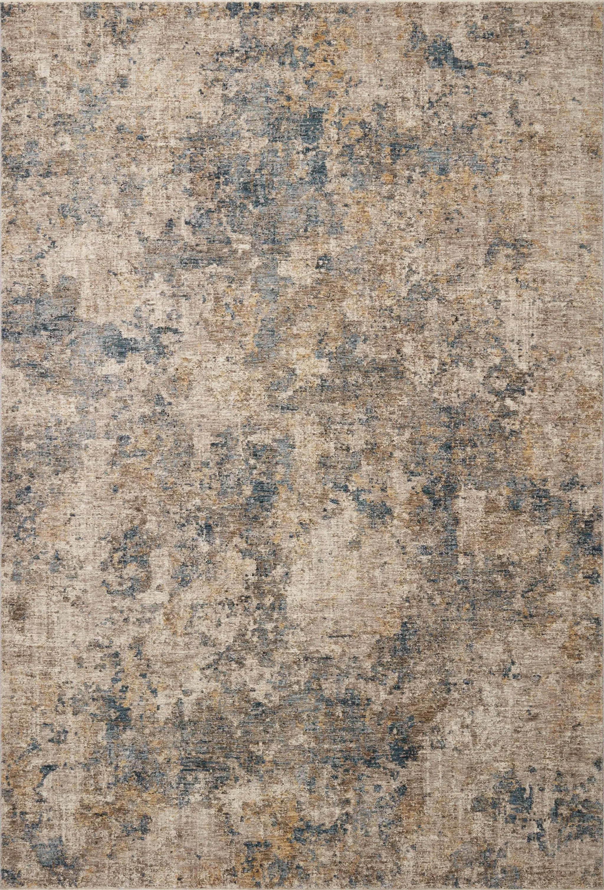 Gaia GAA-03 Taupe / Denim Area Rug by Loloi