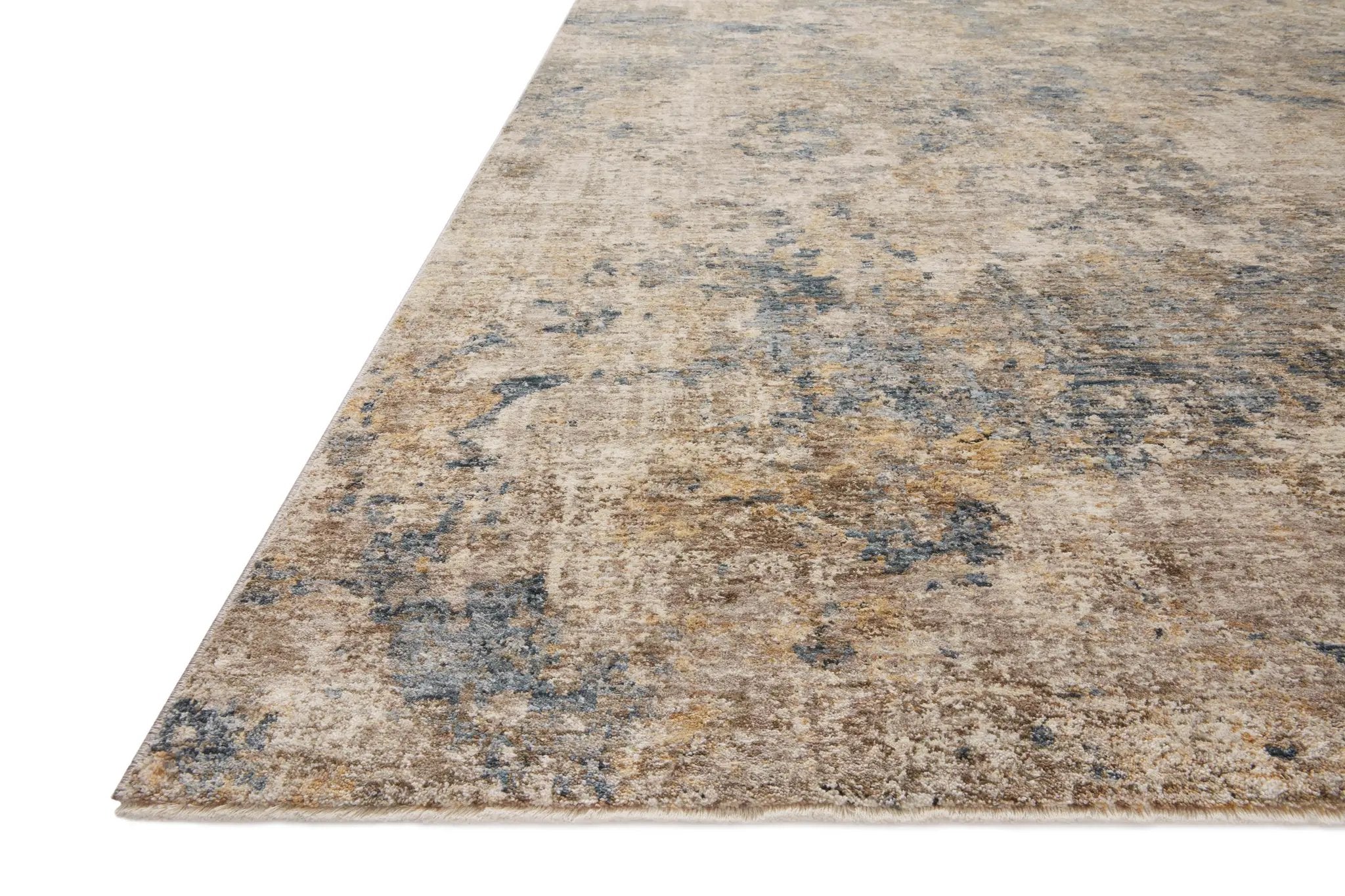 Gaia GAA-03 Taupe / Denim Area Rug by Loloi