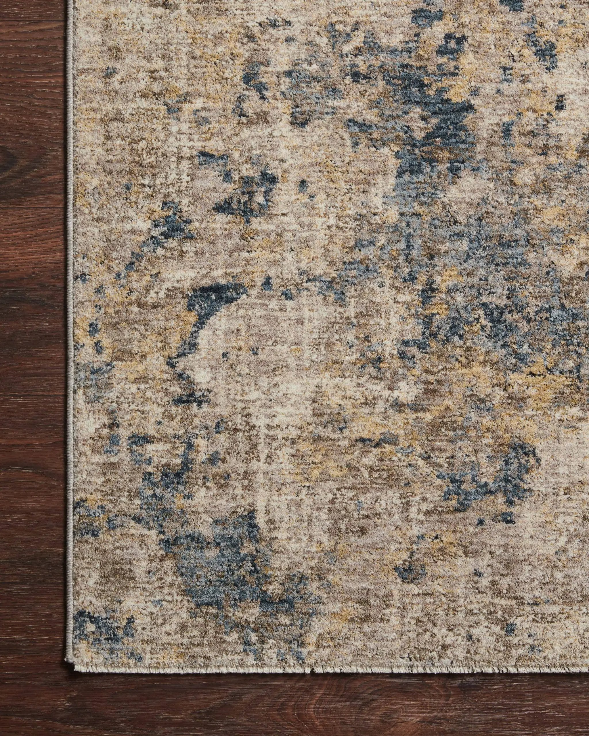 Gaia GAA-03 Taupe / Denim Area Rug by Loloi