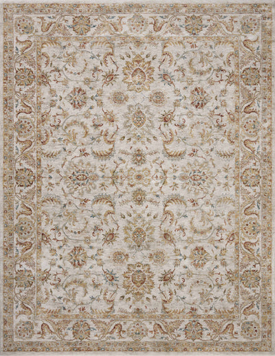 Designed with traditional and abstract artistry in warm natural and glowing sunset hues, the Gaia GAA-04 Natural / Sunset Area Rug is a power-loomed 100% polyester area rug that stands out