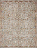 A power-loomed 100% polyester area rug featuring traditional and abstract design and warm natural and vibrant multi-toned tones, the Gaia GAA-05 Natural / Multi Area Rug adds character to any room