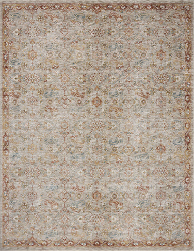 A power-loomed 100% polyester area rug featuring traditional and abstract design and warm natural and vibrant multi-toned tones, the Gaia GAA-05 Natural / Multi Area Rug adds character to any room