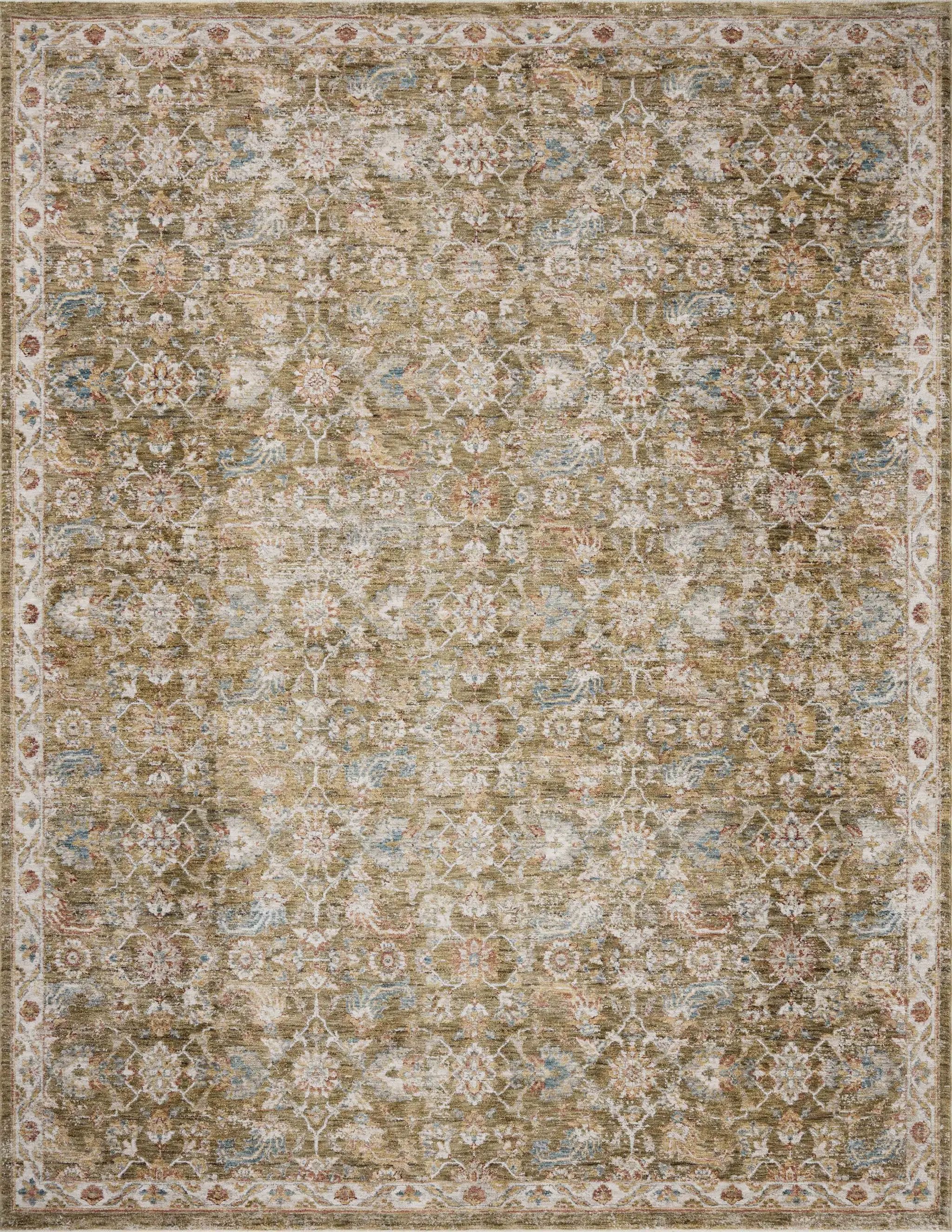 Gaia GAA-05 Olive / Multi Area Rug by Loloi
