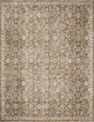 The Gaia GAA-05 Olive / Multi Area Rug highlights earthy olive and vibrant multi-toned tones and traditional and abstract texture in a beautifully made power-loomed 100% polyester area rug