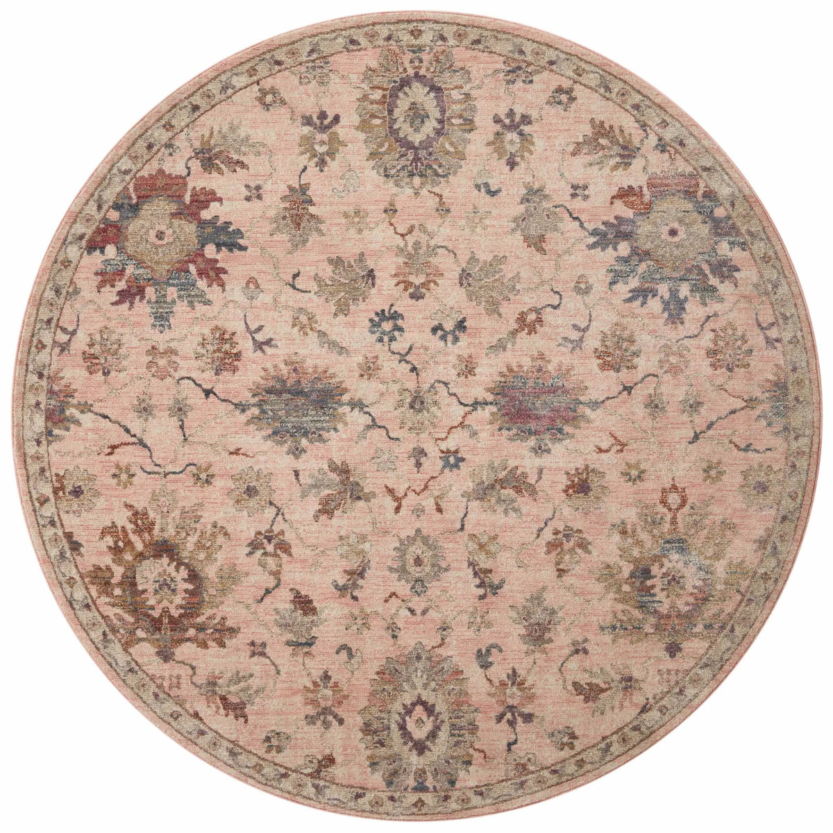 Giada GIA-03 Blush / Multi Area Rug by Loloi