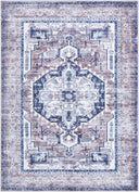 Surya Georgina GOR-2301 Cream Machine Washable Area Rug by LIVABLISS