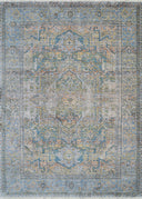 Couristan Halli Antique Lavar H477-1100 Sky Blue Area Rug