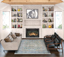 Couristan Halli Antique Lavar H477-1100 Sky Blue Area Rug