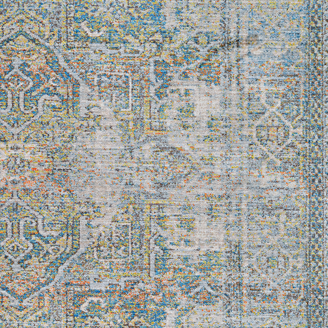 Couristan Halli Antique Lavar H477-1100 Sky Blue Area Rug