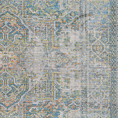 Couristan Halli Antique Lavar H477-1100 Sky Blue Area Rug