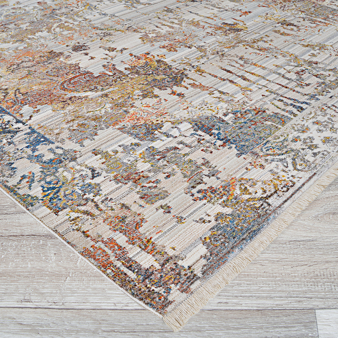 Couristan Halli Abstract Florals H653-1001 Antique Lace Area Rug