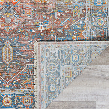 Couristan Halli Kerman H724-3100 Brick Area rug