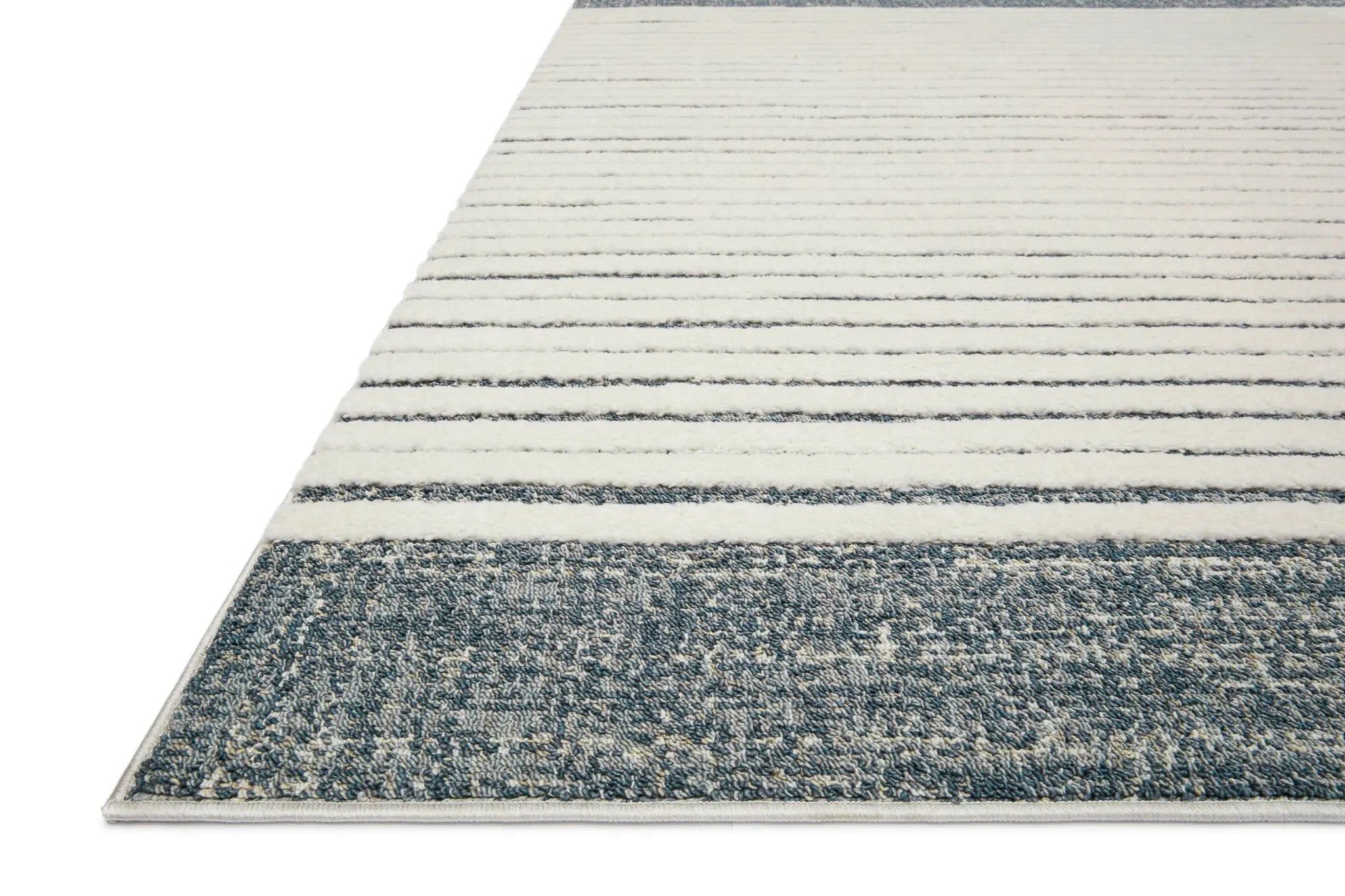 Hagen HAG-01 White / Ocean Area Rug by Loloi