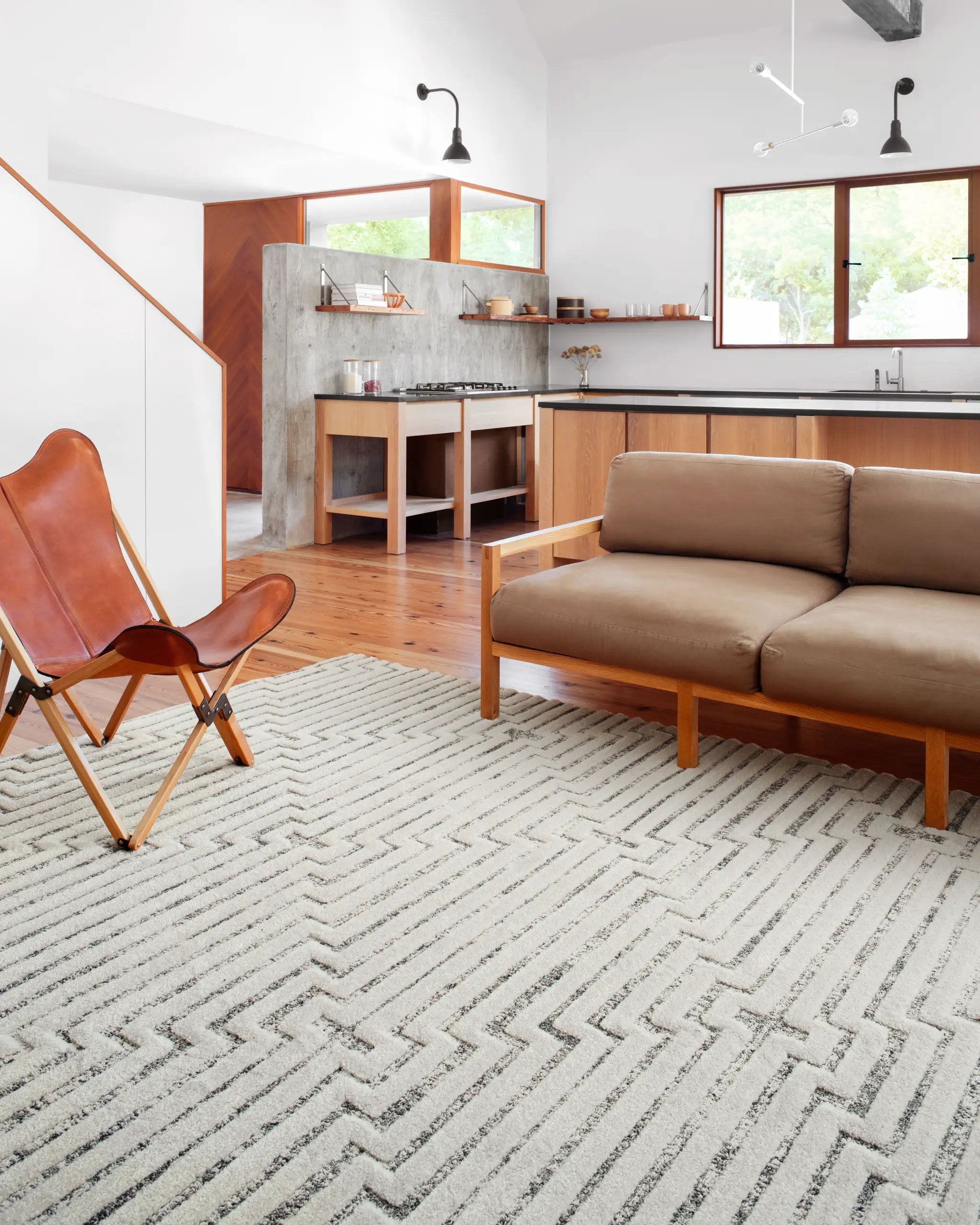 Hagen HAG-03 White / Sky Area Rug by Loloi