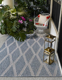 Momeni Hampton HAM-5 Blue Indoor/Outdoor Area Rug