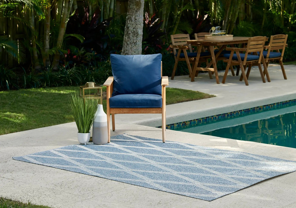 Hampton HAM-5 Blue Area Rug by Momeni