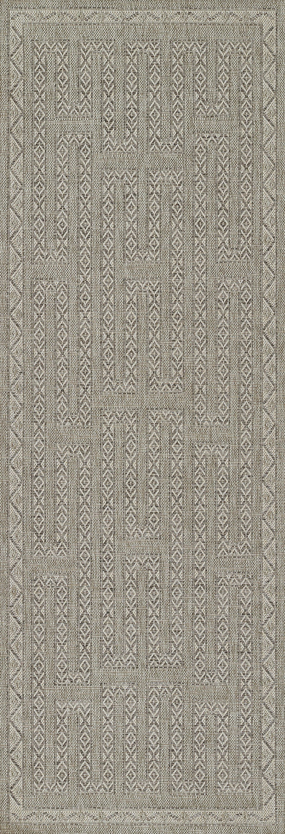 Momeni Hampton HAM-8 Gray Indoor/Outdoor Area Rug