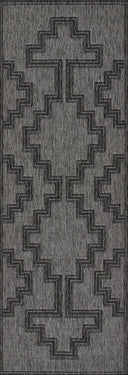 Momeni Hampton HAM-9 Charcoal Indoor/Outdoor Area Rug