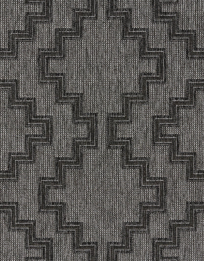 Momeni Hampton HAM-9 Charcoal Indoor/Outdoor Area Rug
