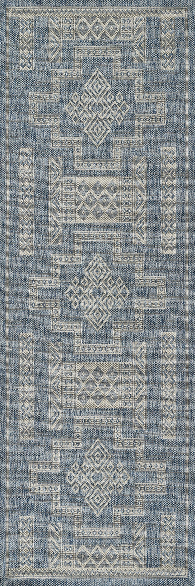 Momeni Hampton HAM10 Blue Indoor/Outdoor Area Rug