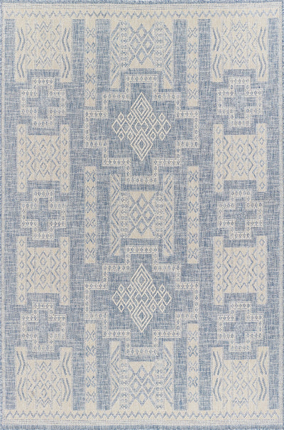 Momeni Hampton HAM-10 Blue Indoor/Outdoor Area Rug