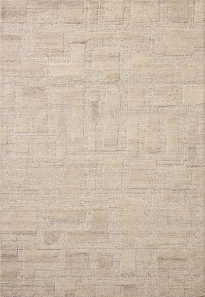 Crafted as a hand-tufted wool area rug, the Hartley HRT-01 Ivory / Natural Area Rug brings refined ivory and warm natural warmth and traditional character to your space