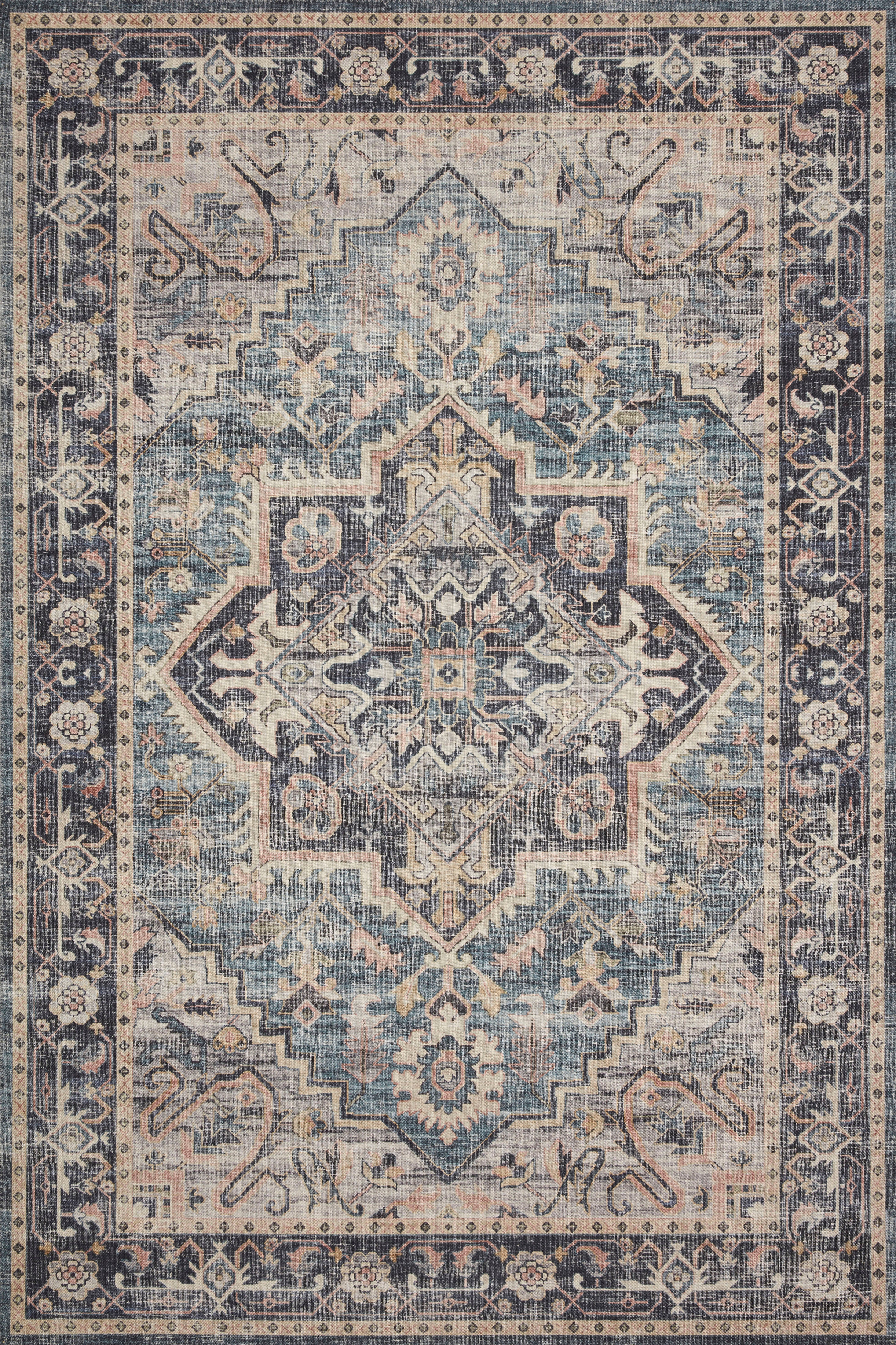 Loloi Hathaway HTH-01 Navy / Multi Area Rug