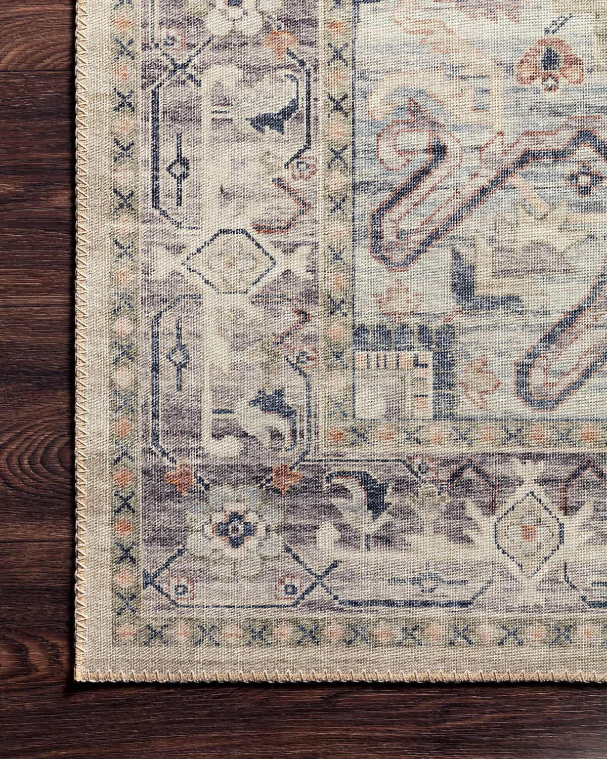 Hathaway HTH-07 Multi / Ivory Area Rug by Loloi