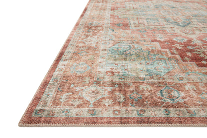 Loloi Heidi HEI-01 Terracotta / Aqua Area Rug