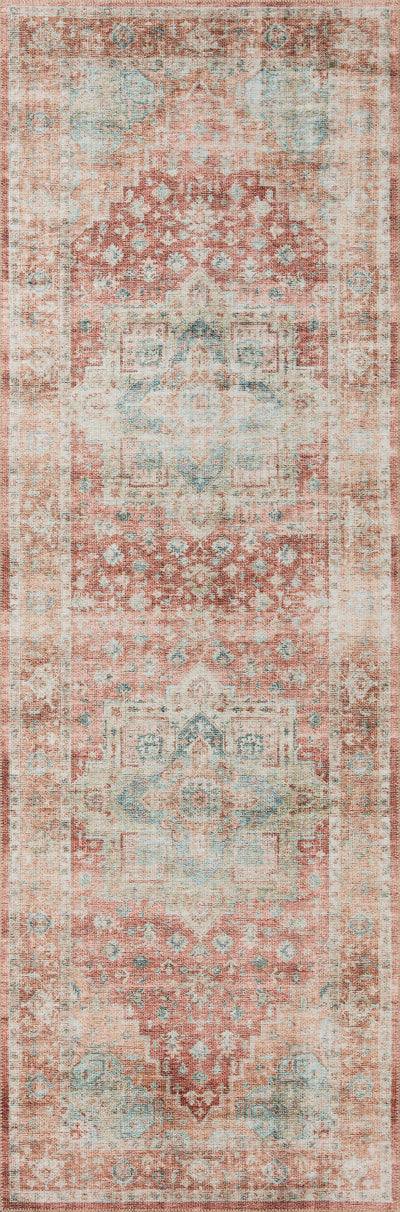 Loloi Heidi HEI-01 Terracotta / Aqua Area Rug