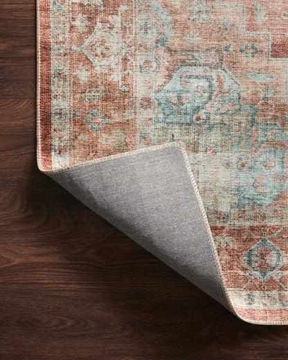 Loloi Heidi HEI-01 Terracotta / Aqua Area Rug