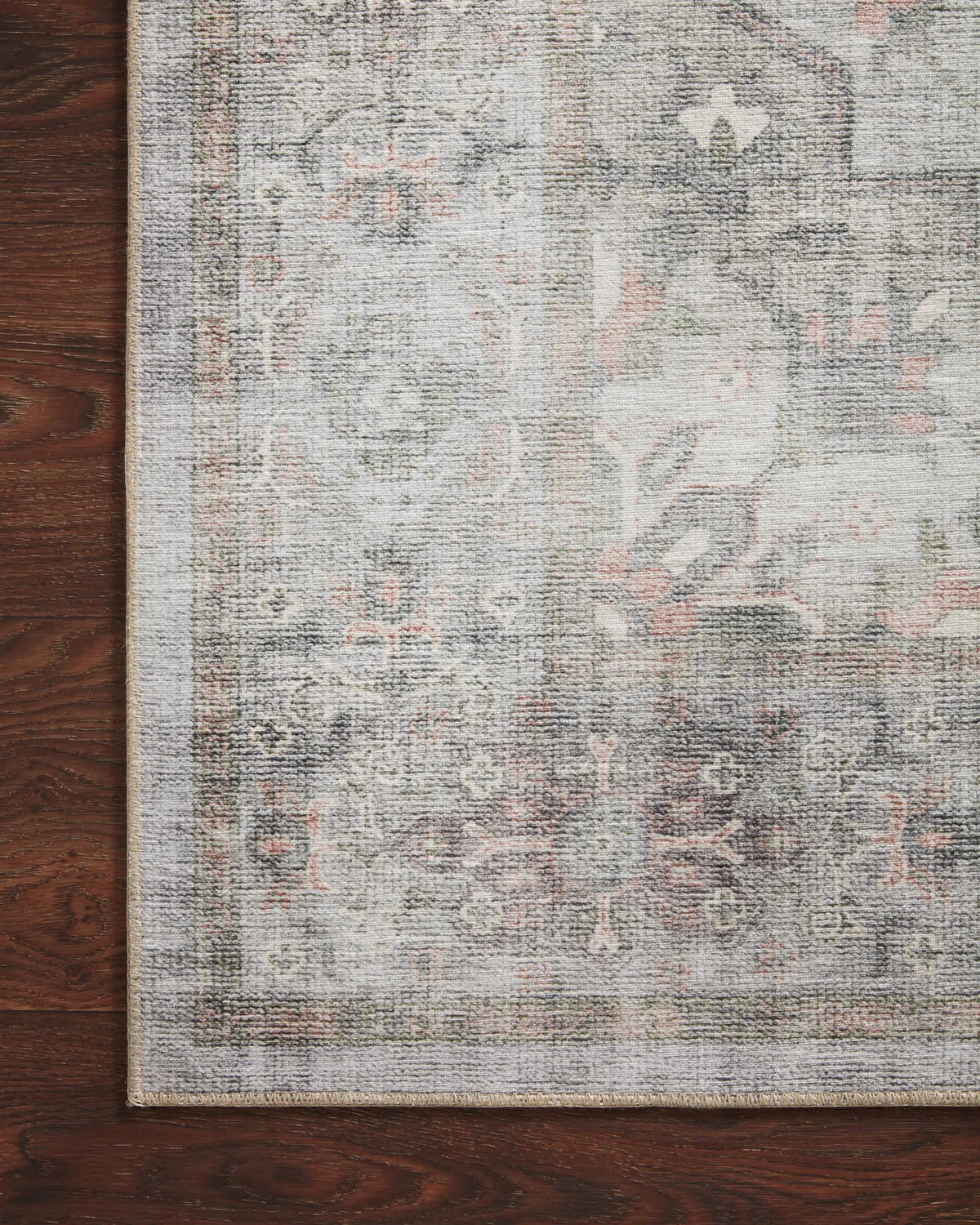 Heidi HEI-02 Dove / Blush Area Rug by Loloi