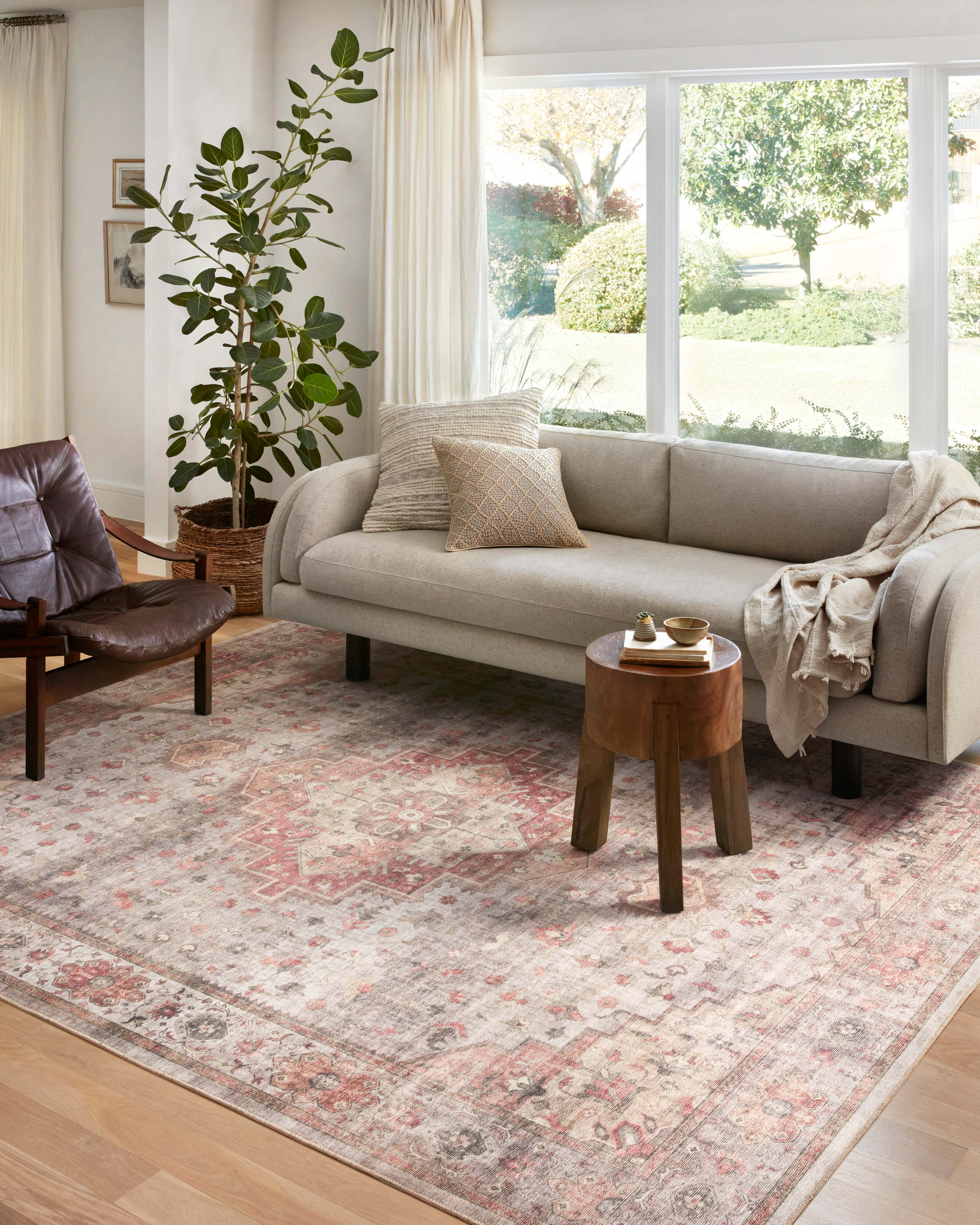 Loloi Heidi HEI-02 Dove / Spice Area Rug