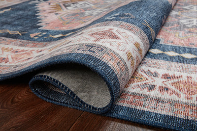 Loloi Heidi HEI-03 Denim / Blush Area Rug