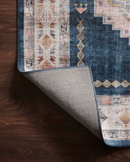 Loloi Heidi HEI-03 Denim / Blush Area Rug