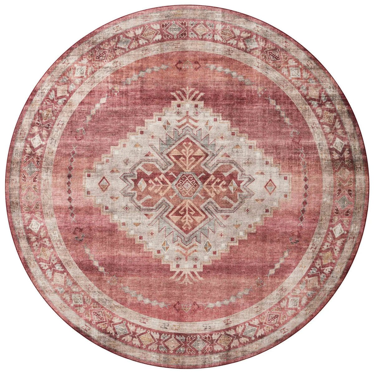 Heidi HEI-03 Sunset / Natural Area Rug by Loloi