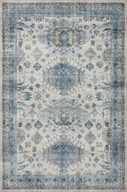 Loloi Heidi HEI-04 Ivory / Ocean Area Rug
