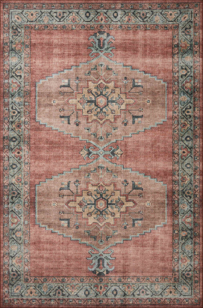 Loloi Heidi HEI-05 Spice / Aqua Area Rug