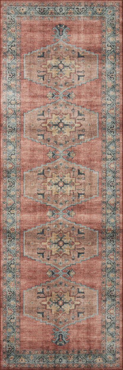 Loloi Heidi HEI-05 Spice / Aqua Area Rug
