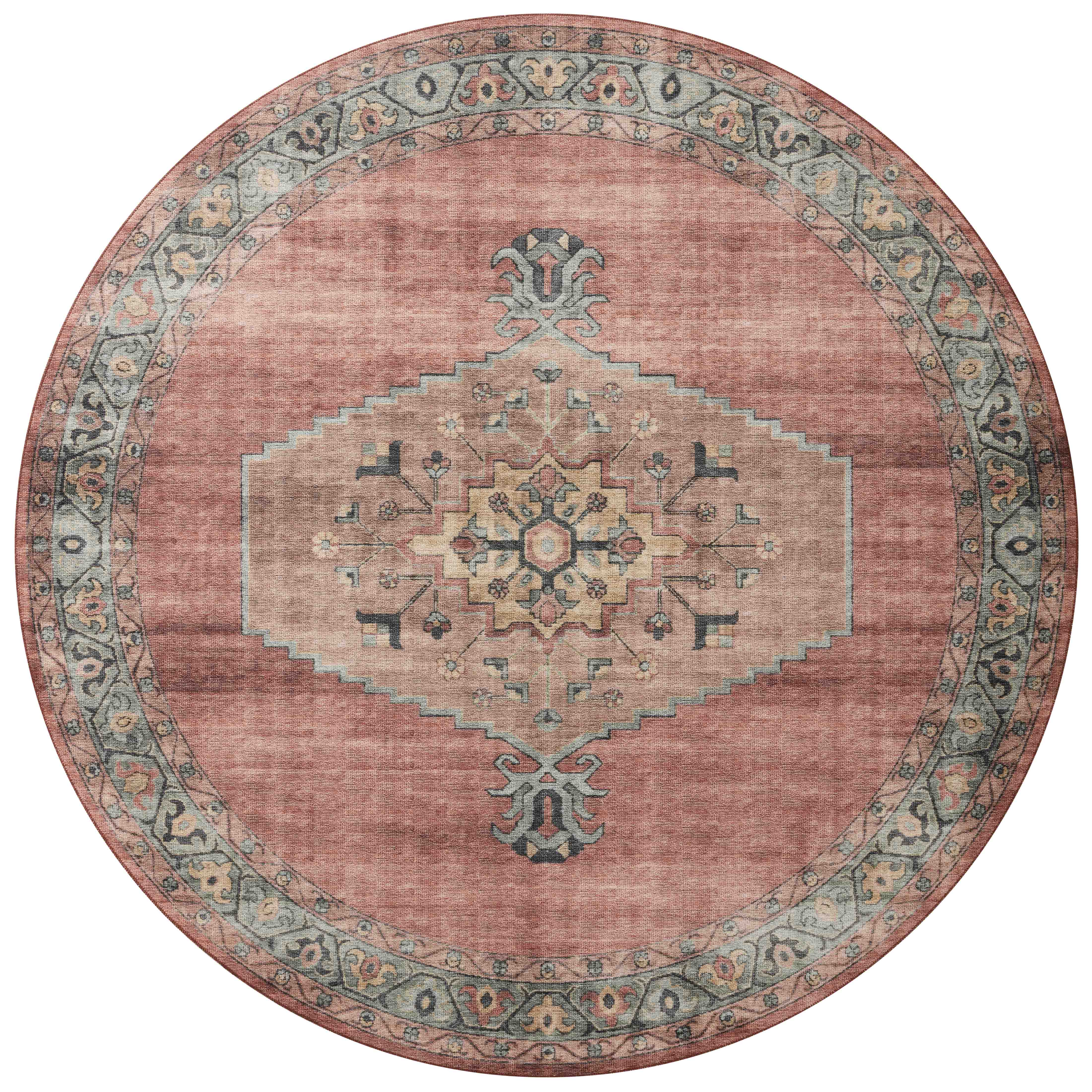 Loloi Heidi HEI-05 Spice / Aqua Area Rug