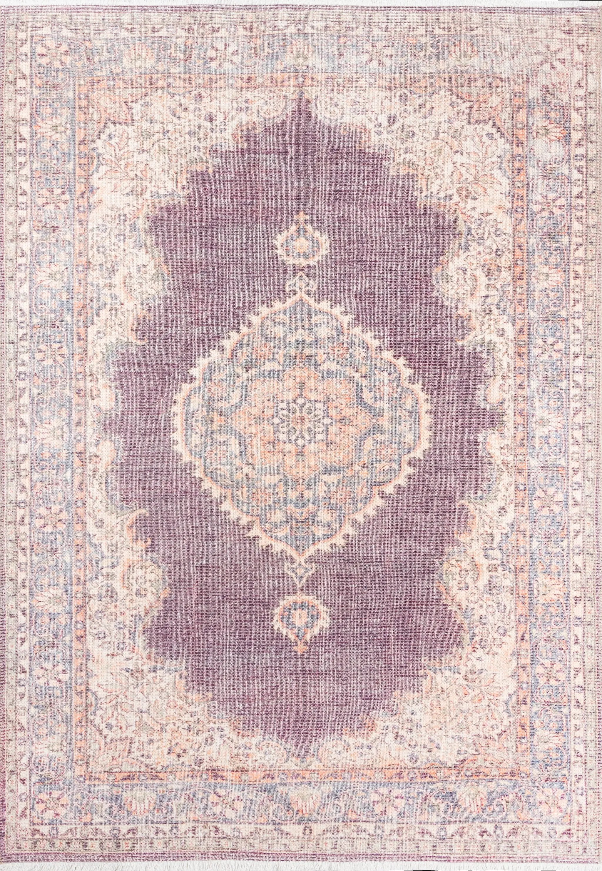 Helena HEL-5 Plum Area Rug by Momeni