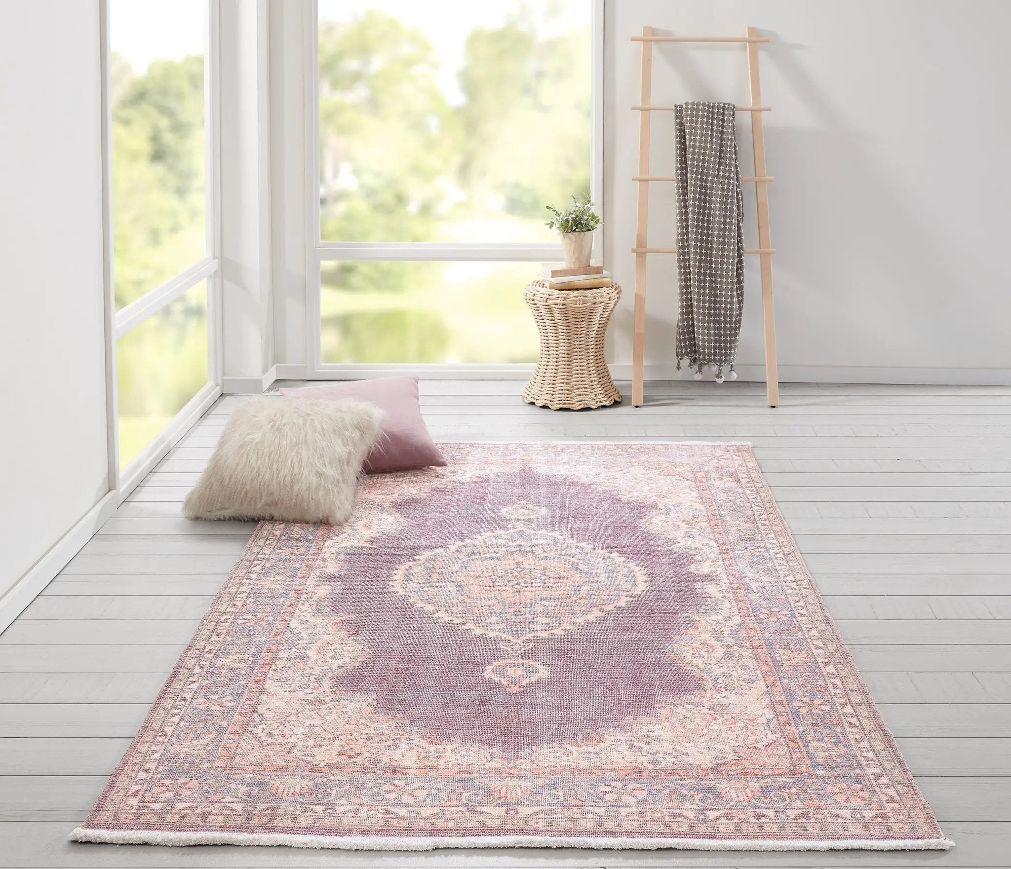 Helena HEL-5 Plum Area Rug by Momeni